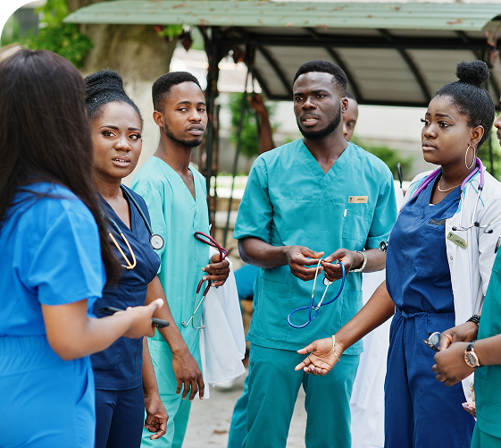 Healthcare professionals team